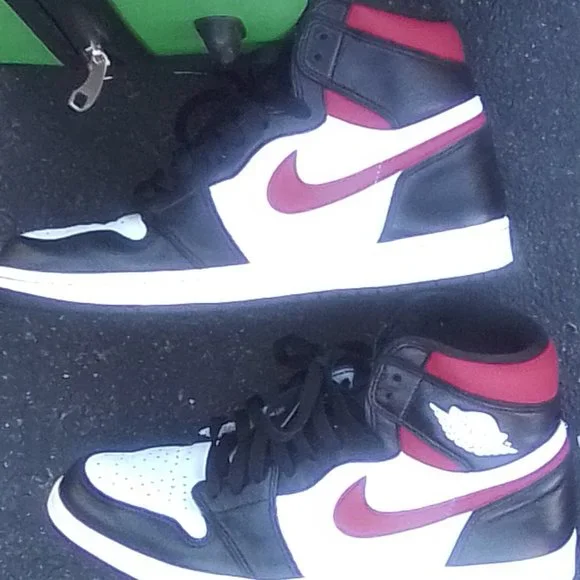Nike | Shoes | 985 Air Jordan 1s Black Retro Style | Poshmark display picture 1